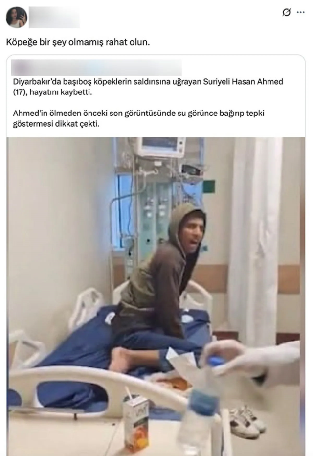 Reaction to the comment made about the young man who lost his life to rabies