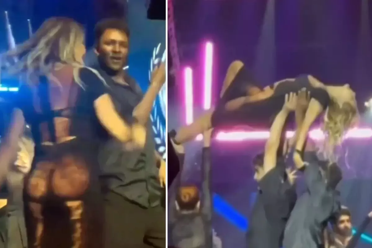 Yonca Evcimik'ten nefes kesen 'Lambada' şovu! Giydiği iddialı elbise olay oldu