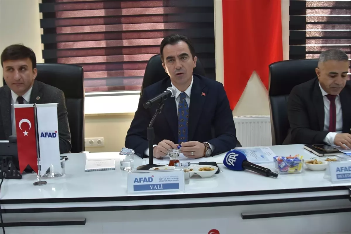 Bitlis'te Kış Tedbirleri Toplantısı Gerçekleştirildi