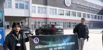 Erzurum'da Akciğer Kanseri Farkındalık Etkinliği Düzenlendi