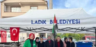 Ladik'te Gazze yararına kermes düzenlendi