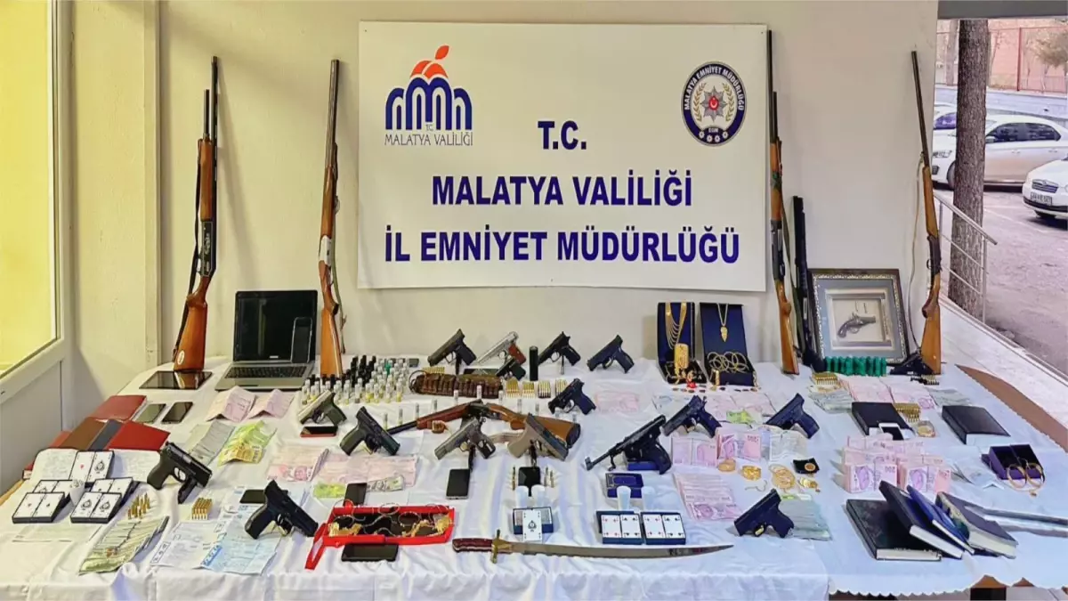 Malatya'da Kumar ve Tefecilik Operasyonu: 31 Gözaltı