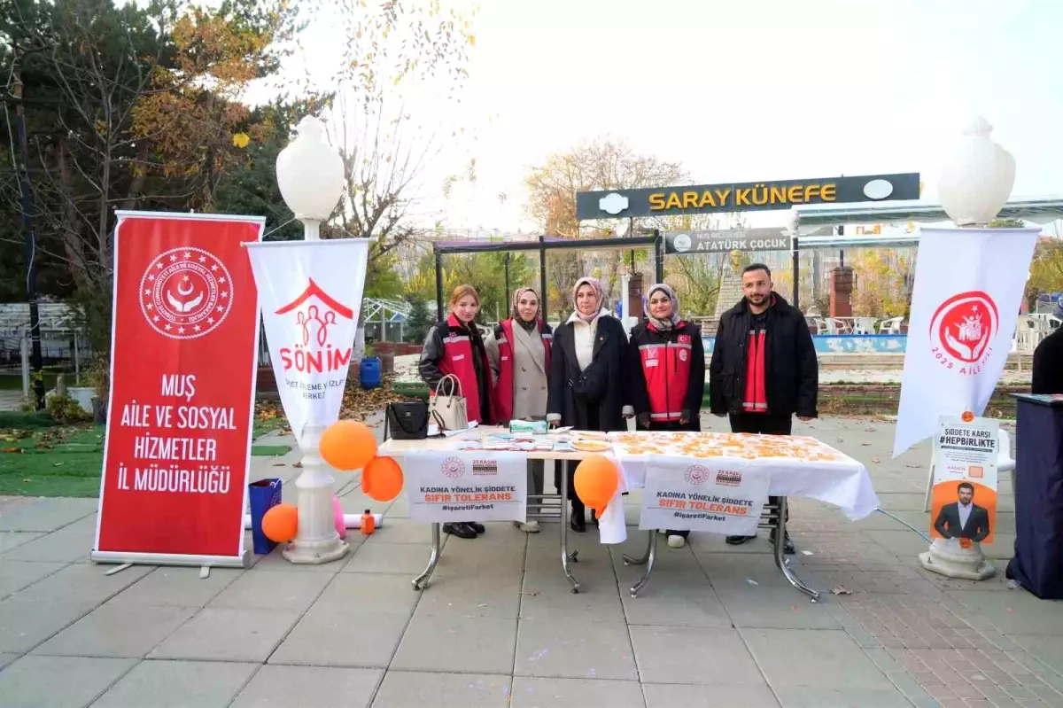 Muş'ta Kadına Yönelik Şiddete Karşı Farkındalık Etkinliği Düzenlendi