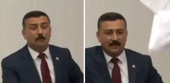TBMM'de Fatih Altaylı protestosu! Elindeki kağıtları fırlattı