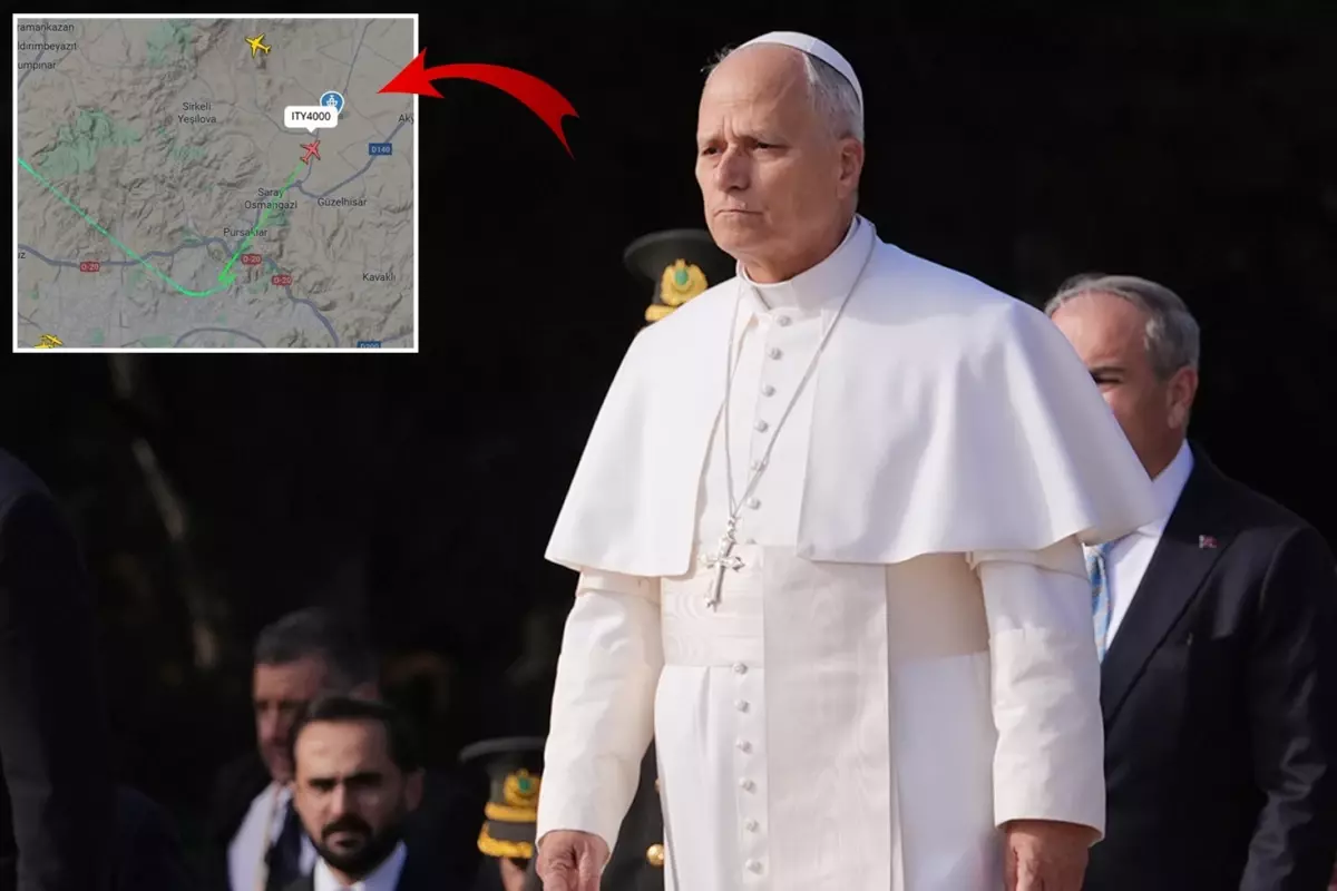 Papa 14. Leo'nun uçağı en çok takip edilen uçuş oldu