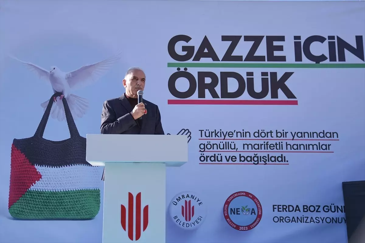 Ümraniye'de Gazze yararına kermes düzenlendi