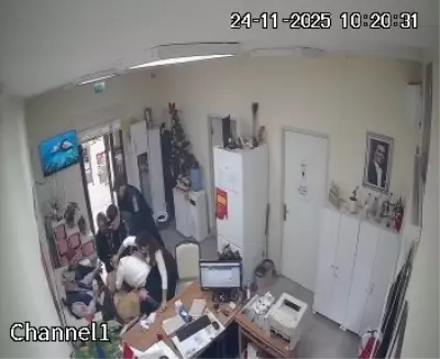 Intense fight between muhtar and citizen captured on camera