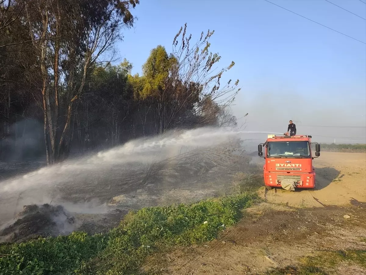 Hatay'da Ağaçlık Alanda Yangın Söndürüldü