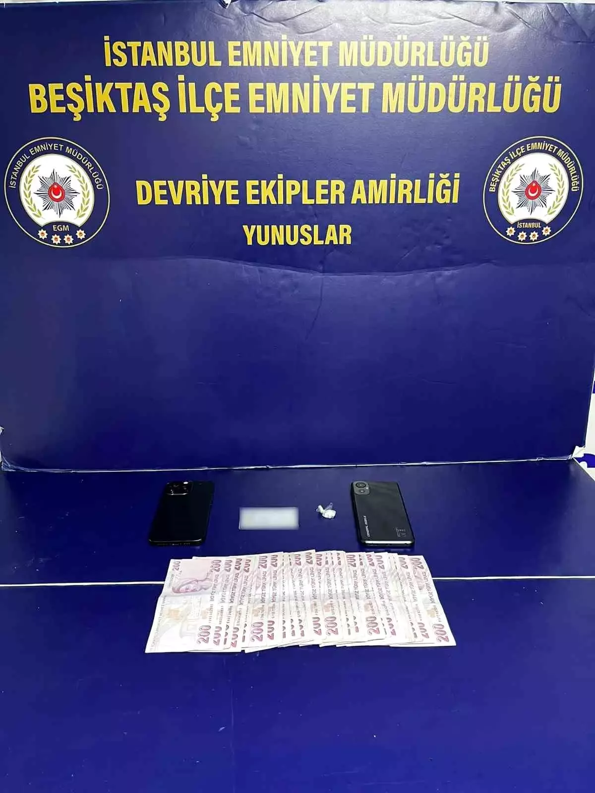 Beşiktaş'ta Otomobilden Kokain Çıktı