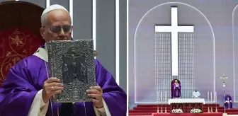 Papa 14. Leo Volkswagen Arena'da yaklaşık 4 bin kişilik ayini yönetti