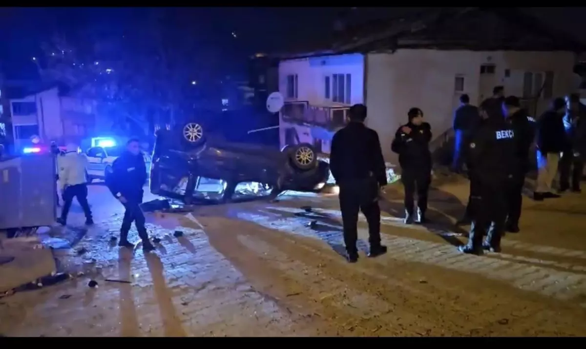 Tokat'ta Takla Atan Araçta 5 Kişi Yaralandı