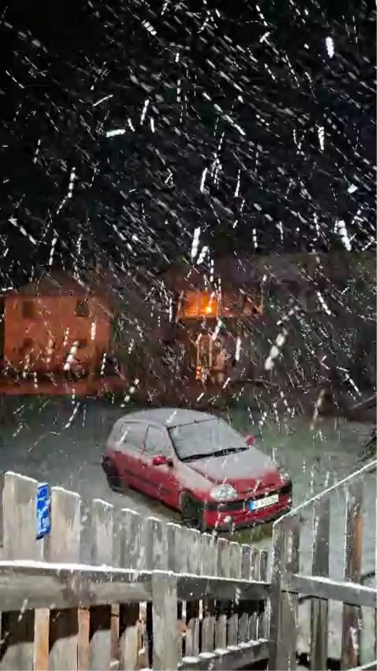 Bolu'nun Yüksek Kesimlerinde Kar Yağışı