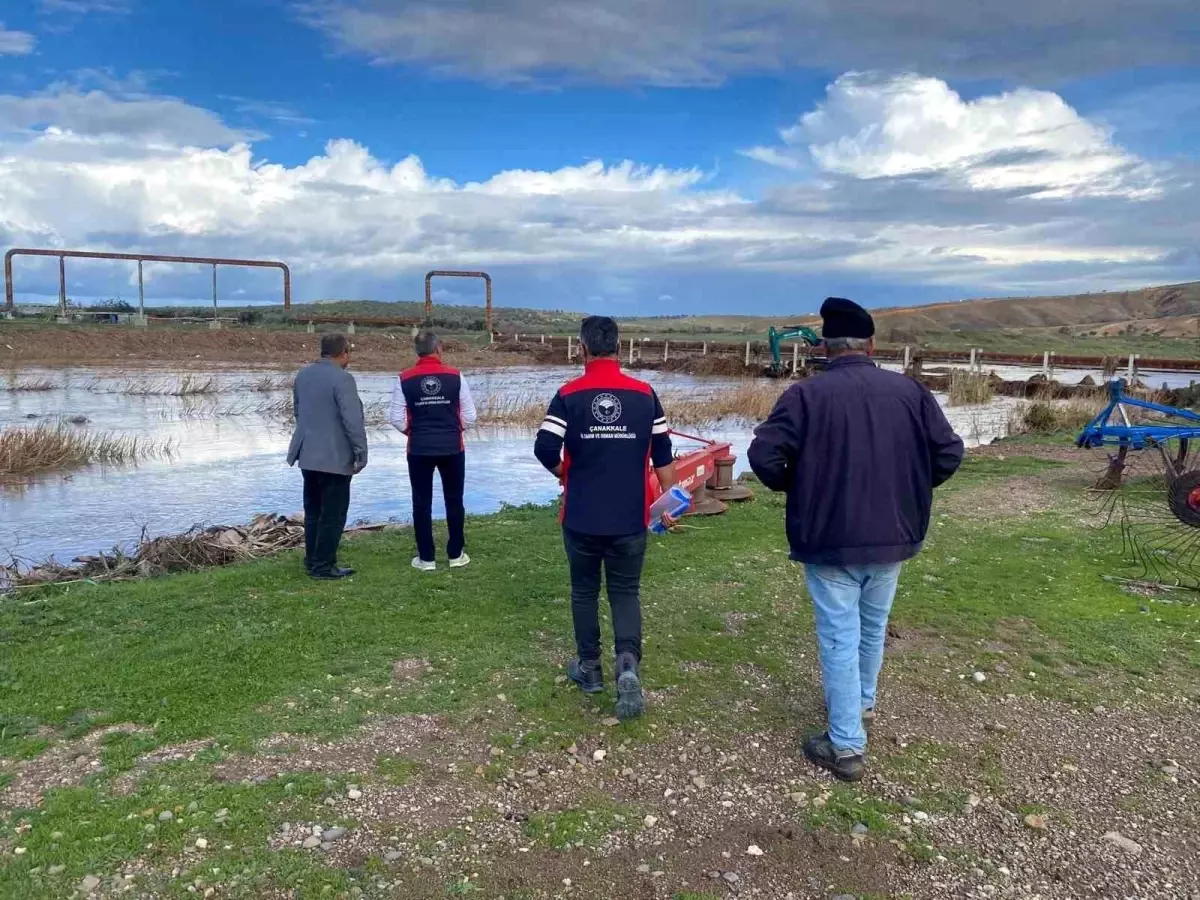 Çanakkale'de Yağış Hasarlarını Tespit Çalışmaları Devam Ediyor