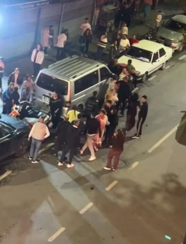 The verbal exchange fight at the wedding hall spilled into the street