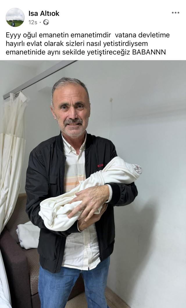 The baby of the non-commissioned officer who was martyred in the crashed plane has been born! The name he wanted for his daughter was given