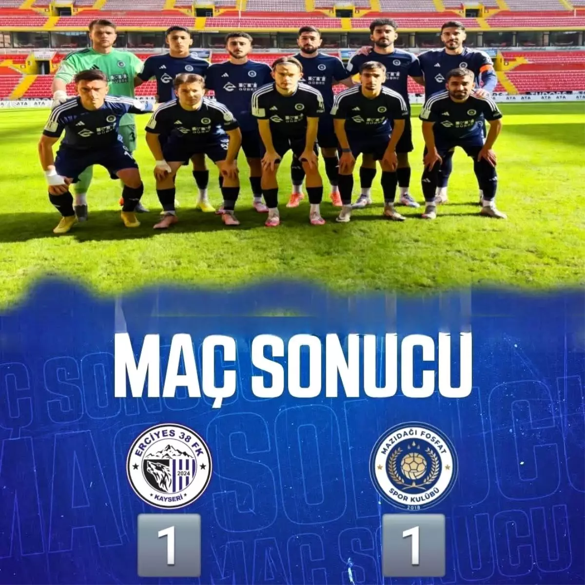 Mazıdağı Fosfatspor, Erciyes 38 FSK ile Berabere Kaldı