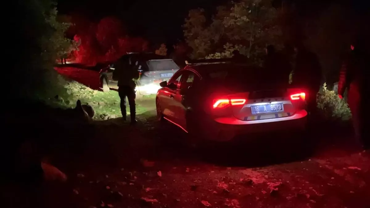 İnegöl'de Kaçan Sürücü Ormanda Kayboldu