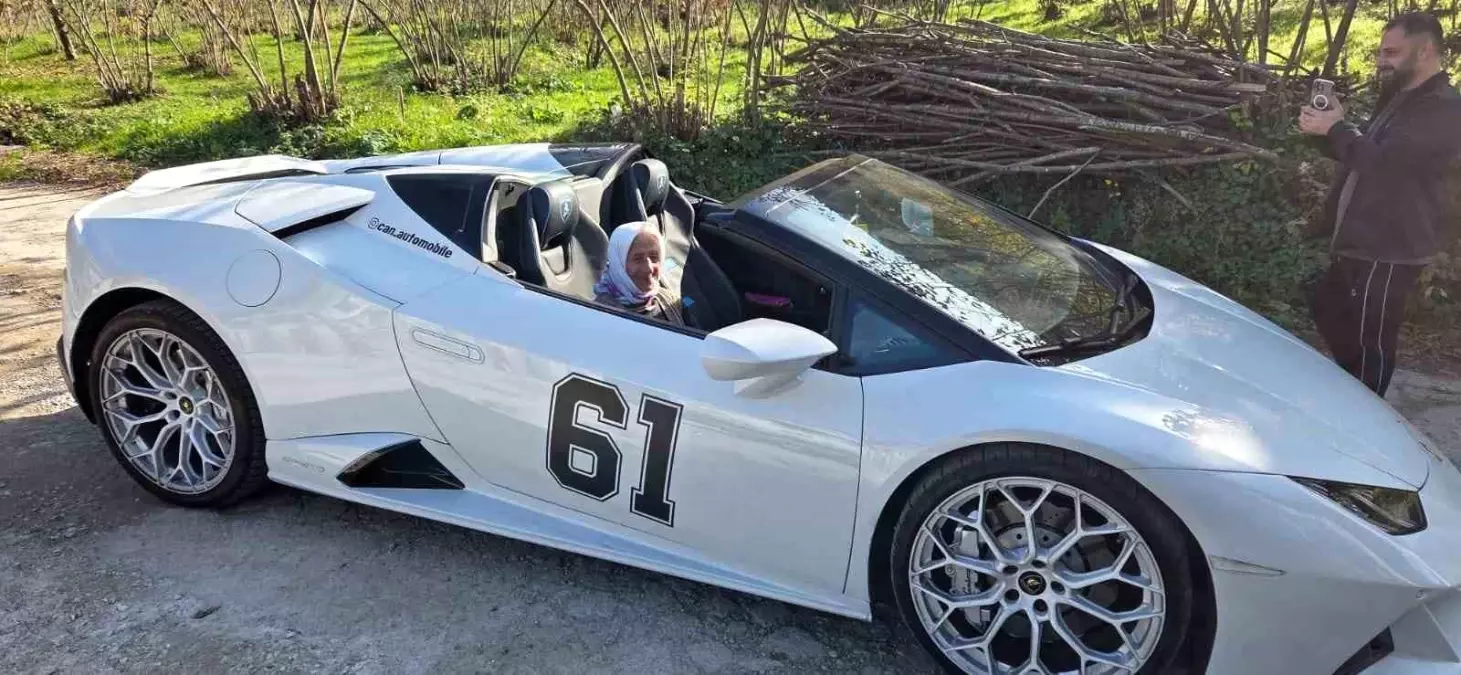 Trabzon'da Lamborghini rüzgarı: Almanya'dan gelen genç ilgi odağı oldu