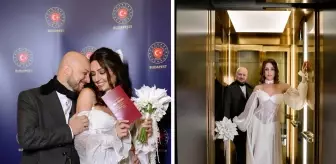 Ünlü oyuncu Selin Genç Budapeşte'de dünya evine girdi