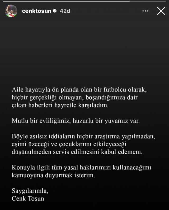 9 yillik evlilik sona mi erdi cenk tosun dan 19310821 4563 m