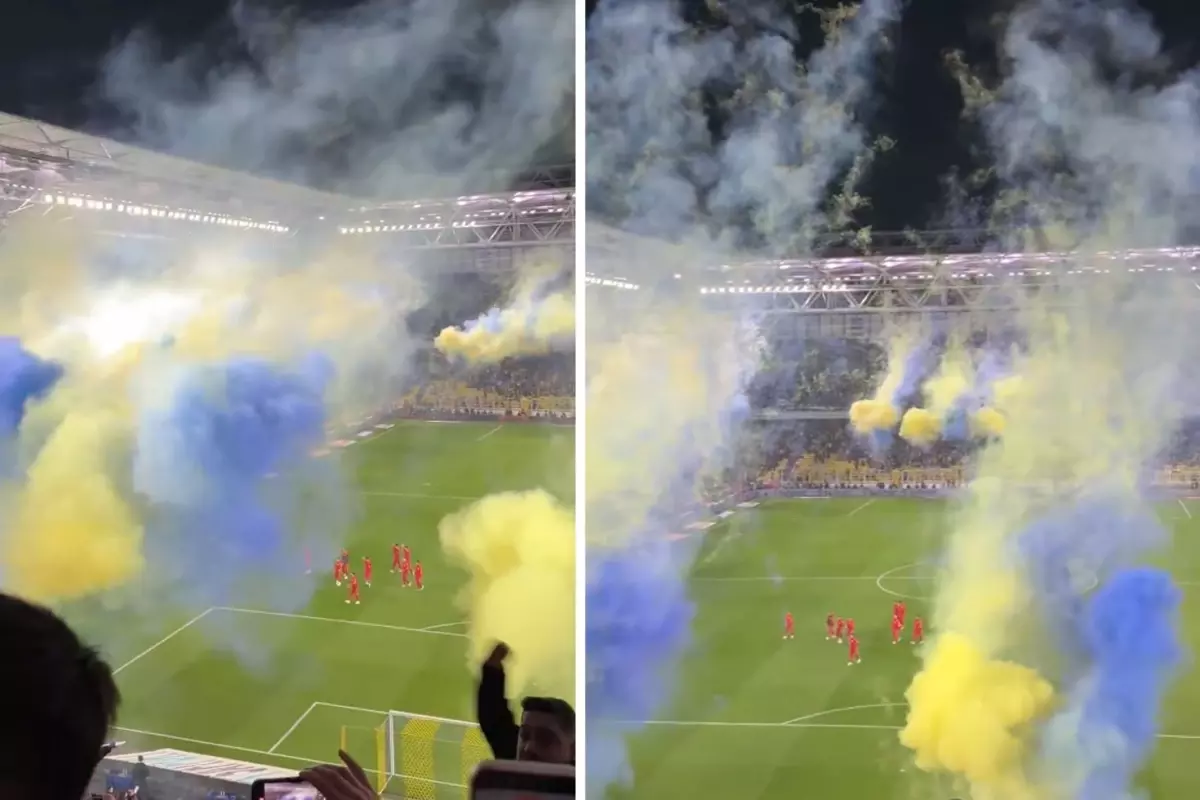 Galatasaraylı futbolcular sahaya adım atar atmaz Kadıköy alev aldı