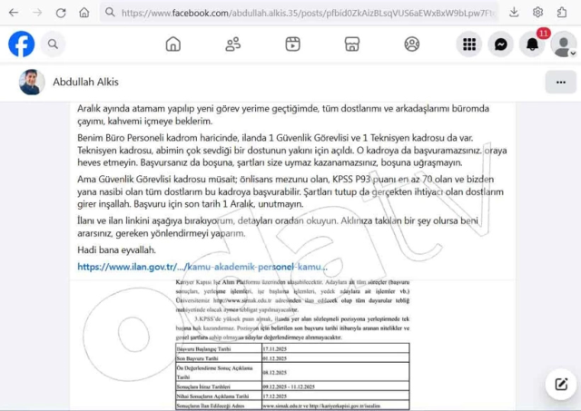 Controversial 'position' post from the rector's brother: My air-conditioned room is ready, burst