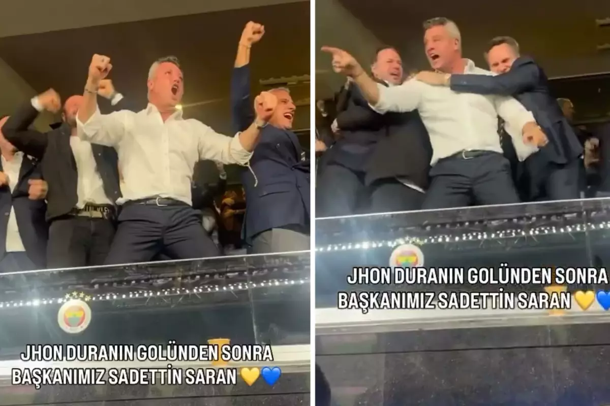 90+5'te gelen gol sonrası Sadettin Saran kendinden geçti