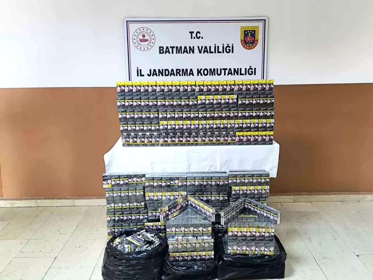 Batman'da Kaçak Sigara Operasyonu: 13 Bin Paket Ele Geçirildi