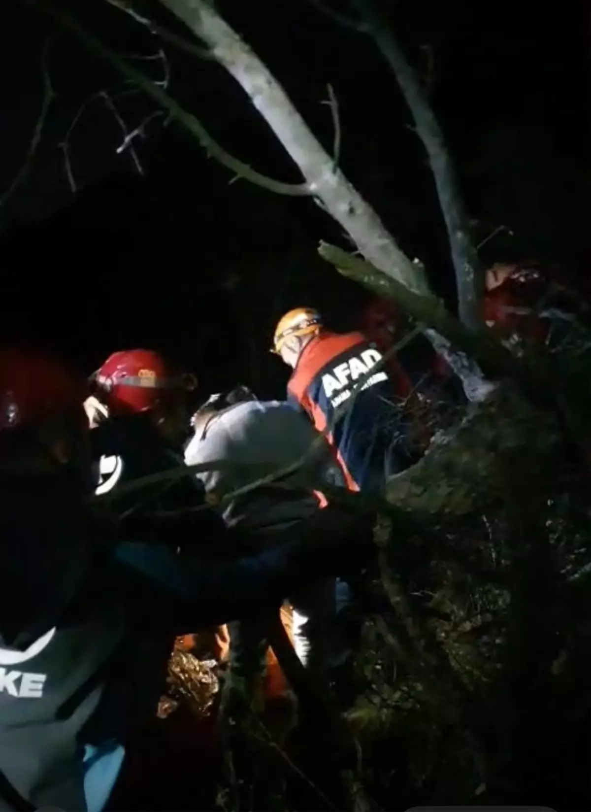 Bursa'da Ormanda Mahsur Kalan Kişi Kurtarıldı