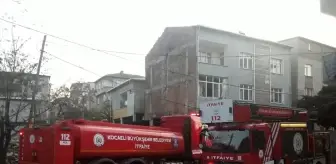 Kocaeli'de çatıda çıkan yangında dumandan etkilenen 2 kişi hastaneye kaldırıldı