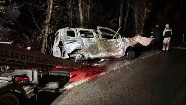 The young driver burned to death in the vehicle