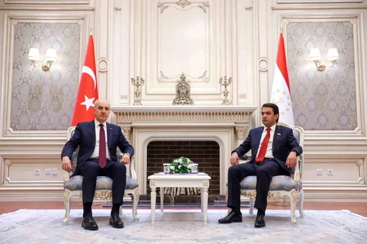 TBMM Başkanı Kurtulmuş, Tacikistan'da Resmi Temaslarda Bulundu