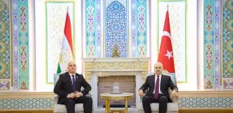 TBMM Başkanı Kurtulmuş, Tacikistan Ali Meclisi Temsilciler Meclisi Başkanı İdizoda ile görüştü