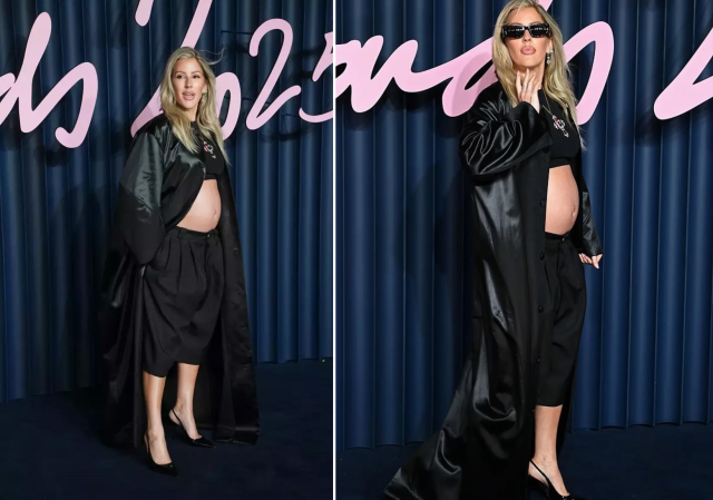 The famous actress announced her pregnancy on the red carpet in a tulle dress