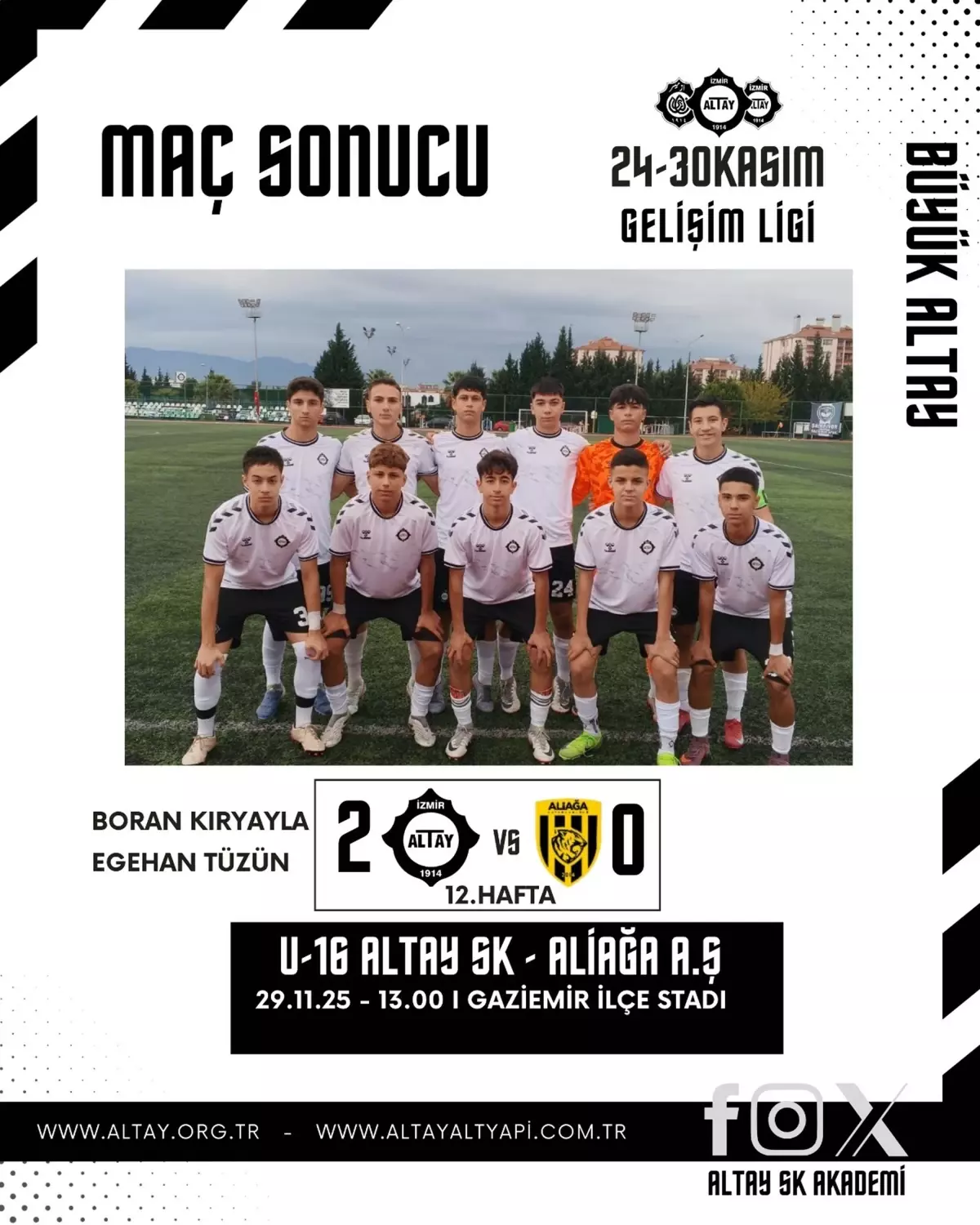 Altay'ın tesellisi gelişim ligleri