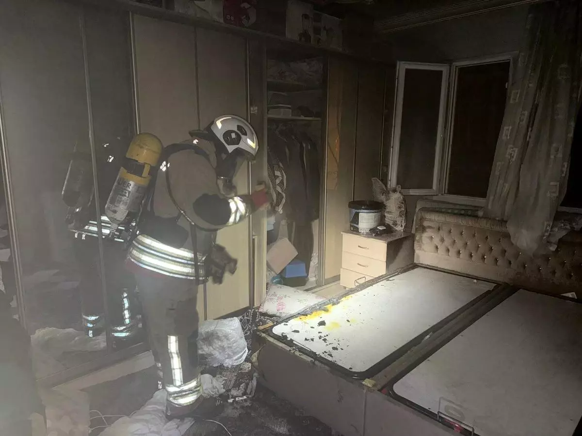 Antakya'da ev yangını