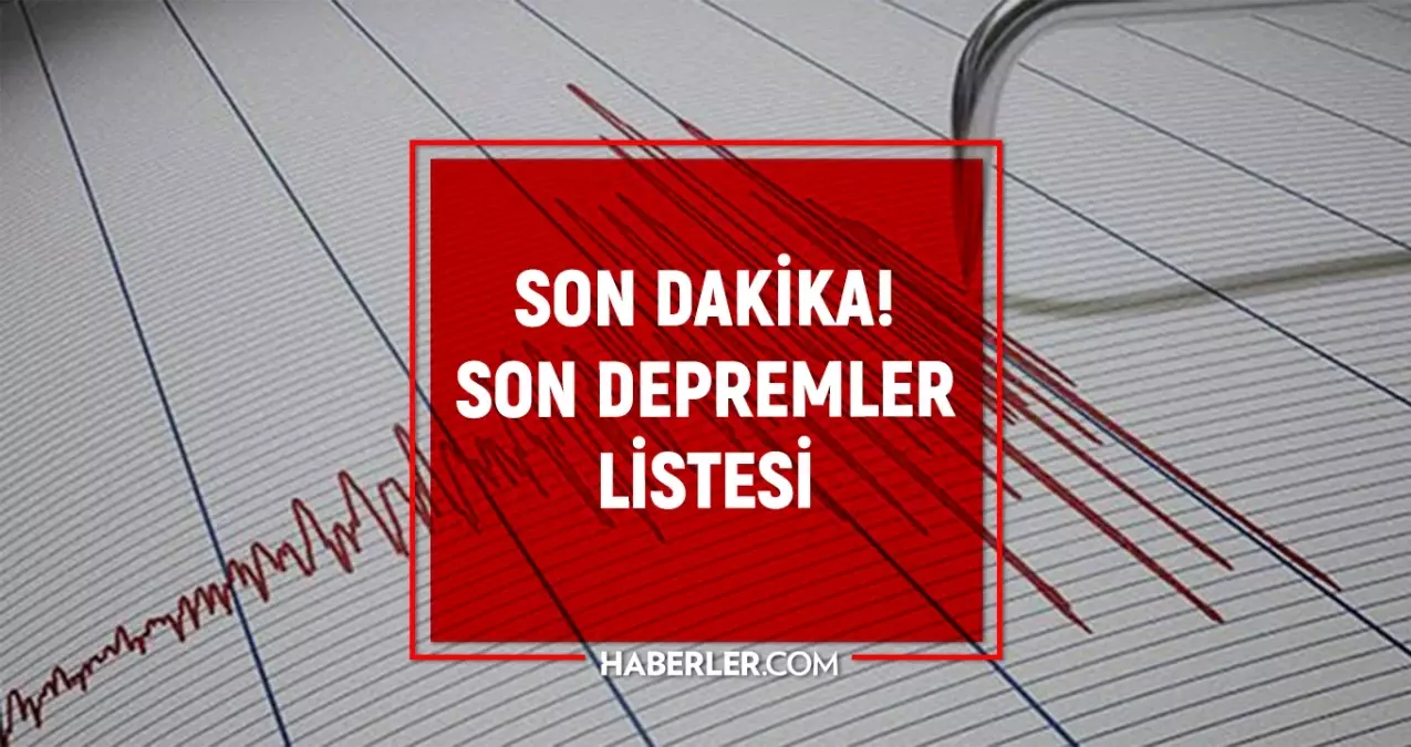Az önce deprem nerede oldu? SON DAKİKA! Az önce deprem mi oldu?