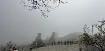 Kapadokya'da sis etkili oldu