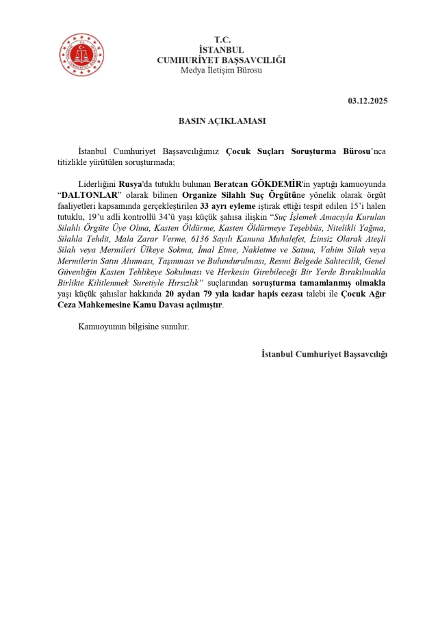 Almost all are children! Indictments prepared for two criminal organizations