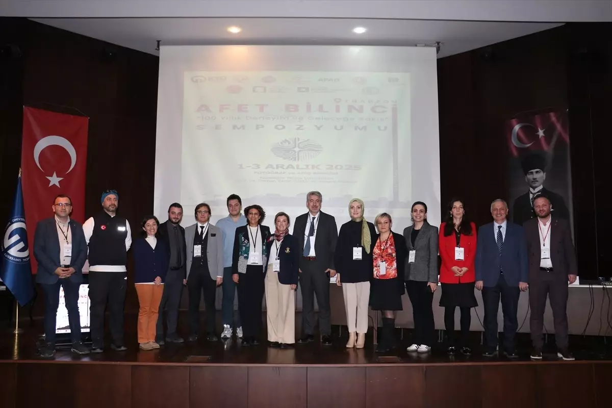 Trabzon'da 'Afet Bilinci 100 Yıllık Deneyim ve Geleceğe Bakış' Sempozyumu tamamlandı