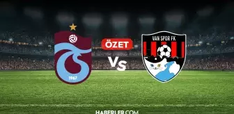 Trabzonspor Vanspor maç özeti ve golleri! (ÖZET) TS Vanspor kaç kaç bitti, golleri kim attı?