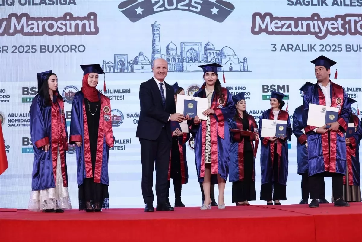 YÖK Başkanı Özvar, Özbekistan'da İbni Sina Tıp Fakültesi mezuniyet törenine katıldı Açıklaması