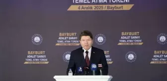 Adalet Bakanı Tunç, Bayburt Adalet Sarayı temel atma töreninde konuştu Açıklaması
