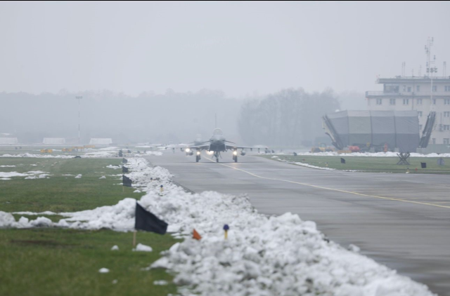 Germany has deployed approximately 150 soldiers and Eurofighter fighter jets to Poland