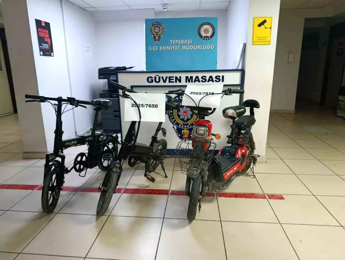 Çalınan bisikletler polis tarafından bulundu