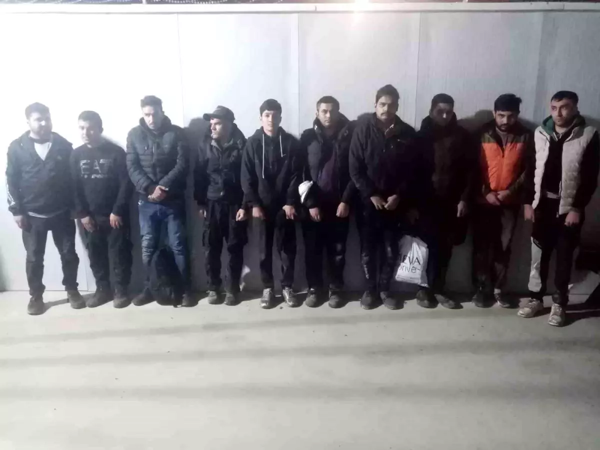 Edirne'de 20 kaçak göçmen sınırda yakalandı
