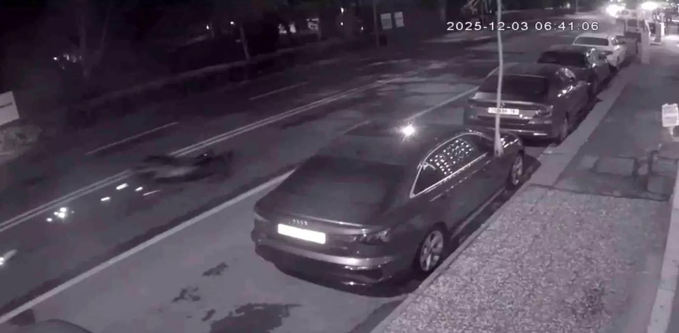 Hayatını kaybeden motosikletlinin kaza anı görüntüleri ortaya çıktı