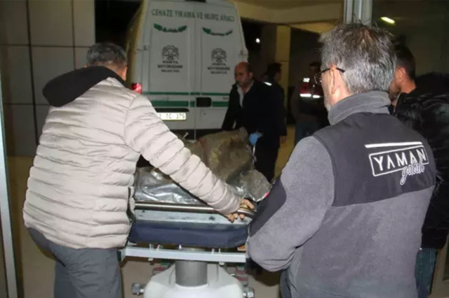 He opened fire on his adversaries, his son watched beside him