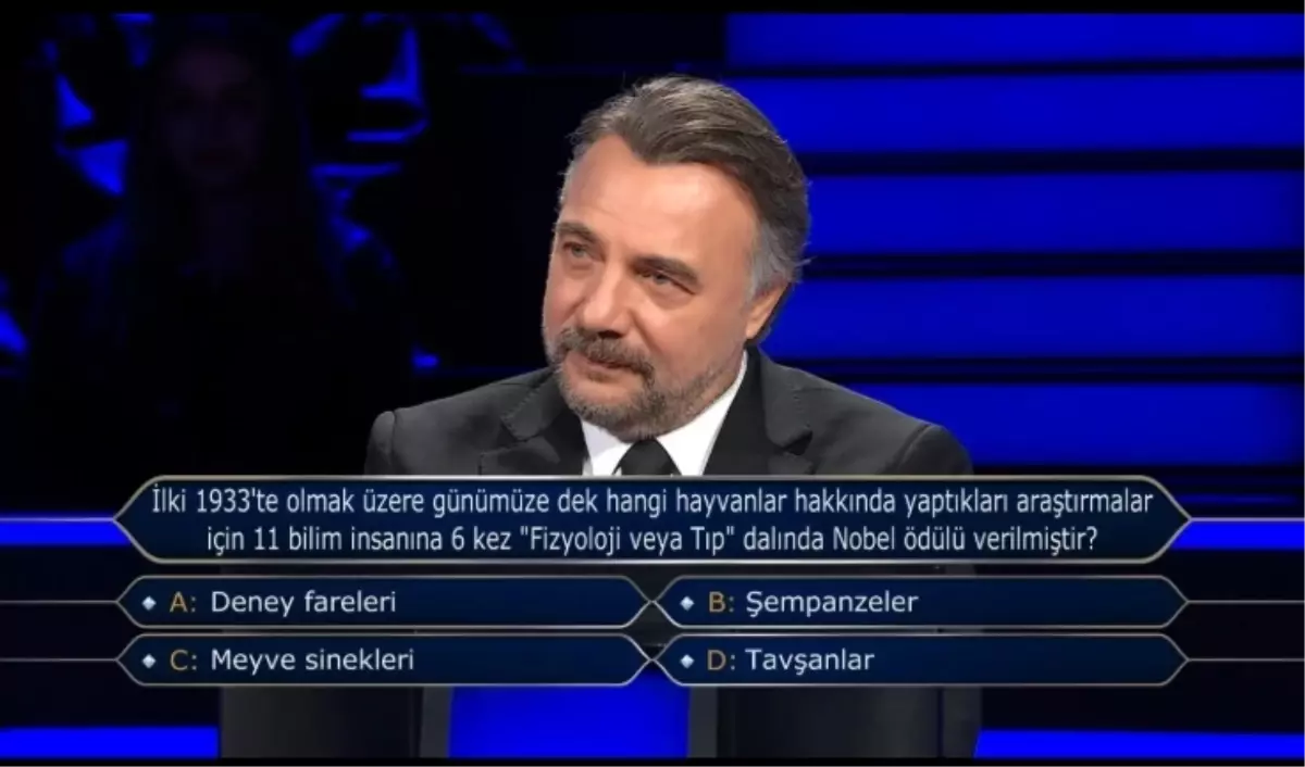 İlki 1933'te olmak üzere günümüze dek hangi hayvanlar hakkında yaptıkları araştırmalar için 11 bilim insanına 6 kez 'Fizyoloji veya Tıp' dalında...