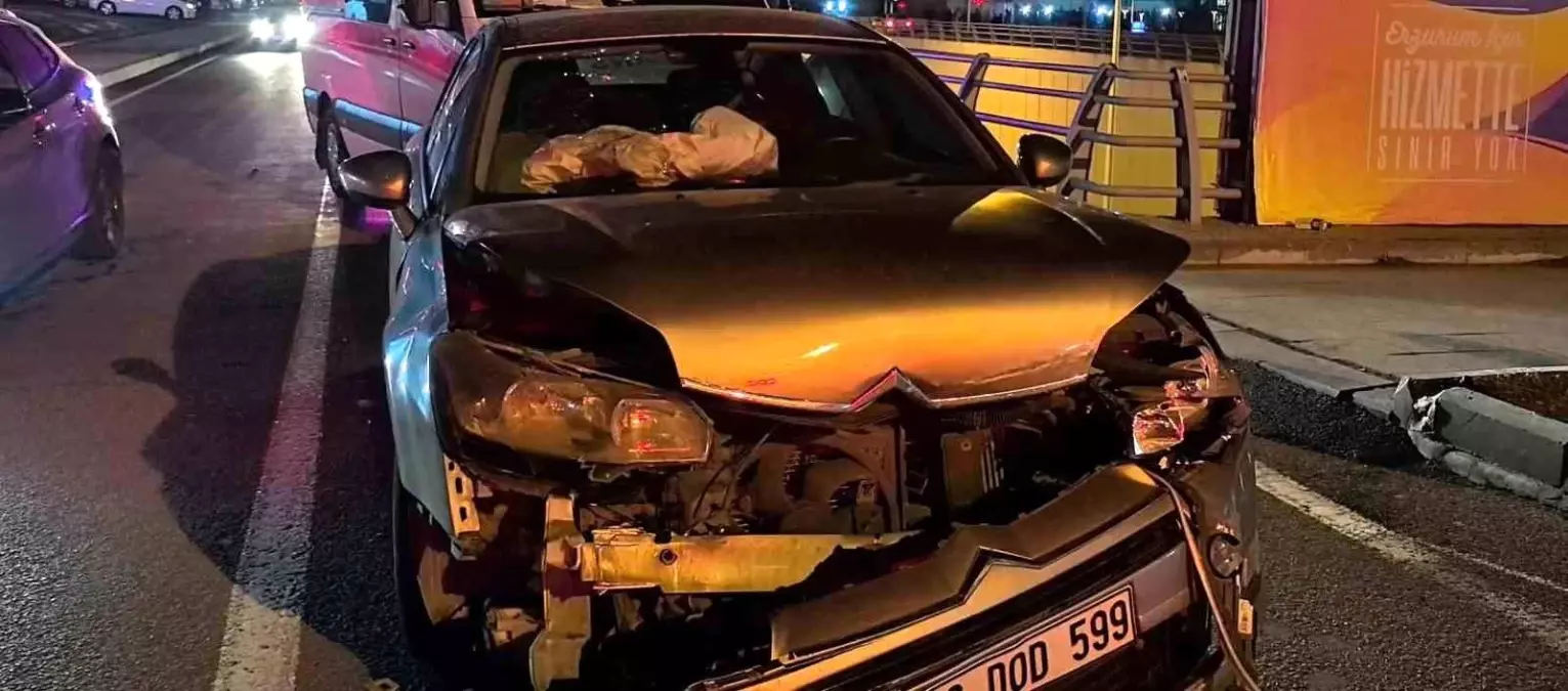 Şehir hastanesi kavşağında zincirleme kaza